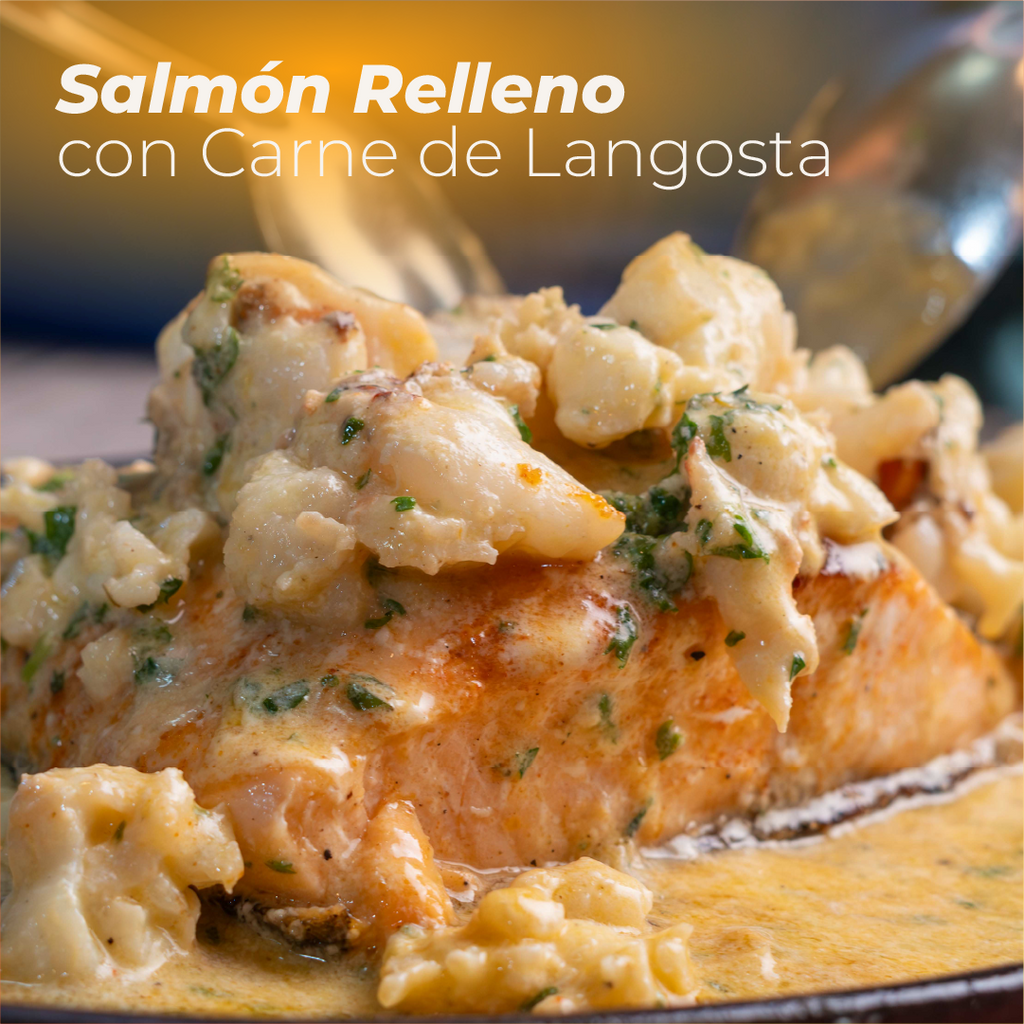 Filete de Salmón Relleno con Langosta